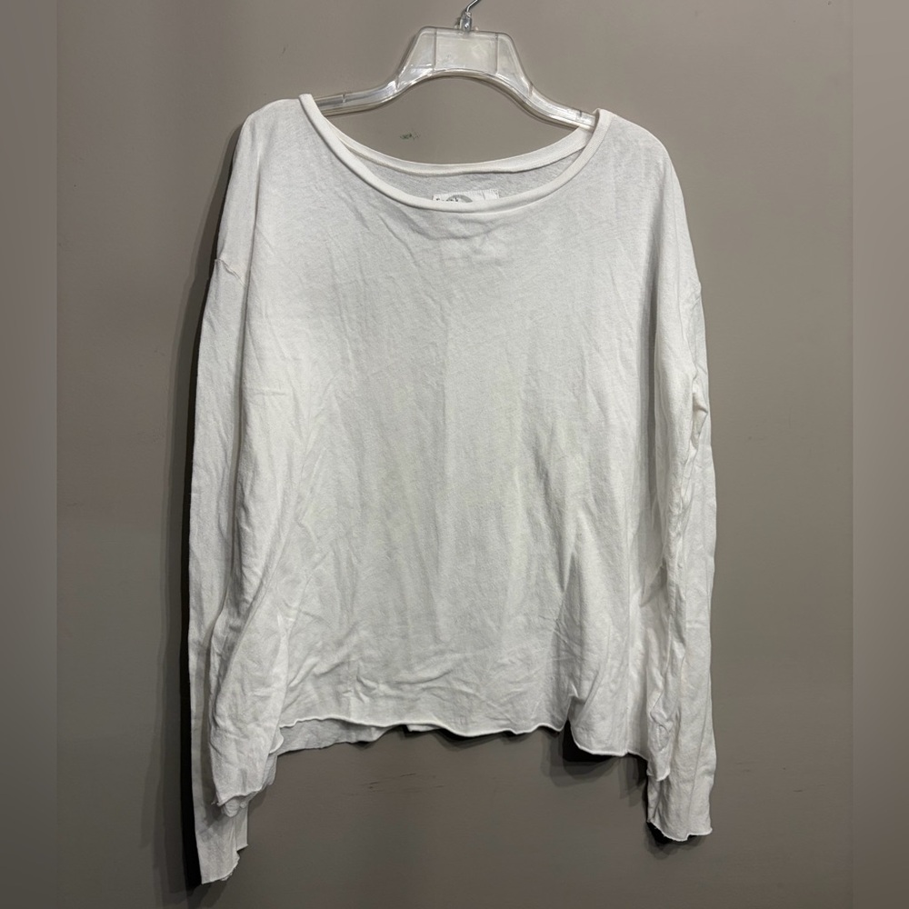 Frank & Eileen White Tee Lab Long Sleeve Size L